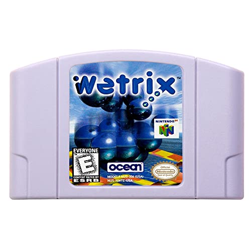 Yeni N64 Oyun Kartuşu Wetrix ABD Versiyonu NTSC İçin N64 Konsol Oyun Kartı