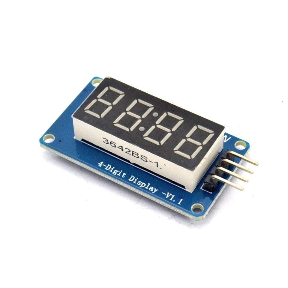 4-Bit Dijital Tüp Ekran Modülü ile Saat Noktası LED Parlaklık Ayarlanabilir TM1637 Arduino için