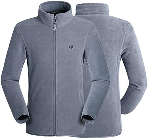 XZHDD Polar Ceketler Mens, Standı Yaka Fermuar Katı Ceket Kış Açık Sıcak Giyim Slim Fit Kazak Ceket