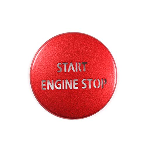 LLKUANG Kırmızı & Gümüş Motor Çalıştırma Durdurma Push Button Anahtarı Sticker Kapak için LR4 Discovery 4 & Land Rover