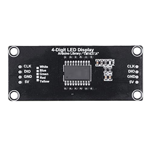 4 Haneli Dijital Tüp 7 Segment TM1637 LED Segment Ekran çalar saat Modülü Değiştirme Pin Başlığı ile(Beyaz MRA041B)