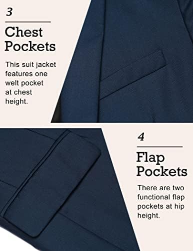 COOFANDY Erkek Spor Ceket Rahat Blazer Bir Düğme takım elbise Ceket