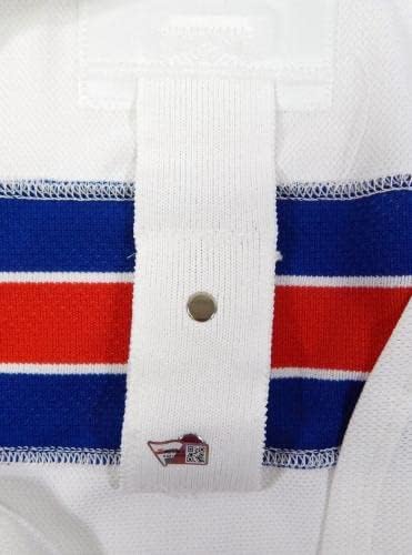 New York Rangers Boş Oyun Verilen Beyaz Deplasman Forması Reebok 58 DP40479-Oyun Kullanılmış NHL Formaları