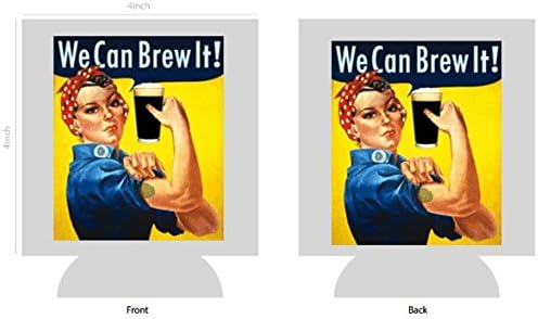 Rosie Perçin Demleyebiliriz / Komik Yenilik Soğutabilir Coolie Huggie / Bira İçecek Tutacağı-Bira Hediyeleri Ev-Kaliteli
