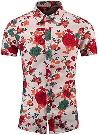 Genel Erkek Gömlek Slim Fit Elbise Gömlek Moda golf gömlekleri Rahat Kısa Kollu Hırka Üstleri Hafif Düğme T-Shirt