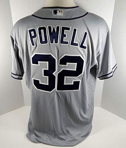 San Diego Padres Boog Powell 32 Oyun Gri Forma Yayınladı - Oyun Kullanılmış MLB Formaları