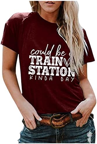 Tshirt Kadınlar Zarif Özel T-Shirt Kısa Kollu Ekip Boyun Bayanlar Tatil Egzersiz Tişörtleri Üst Bayan T Shirt