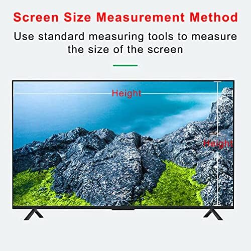 WSAH 32-75 İnç HD TV Ekran Koruyucu - Parlama Önleyici Filtre - Çizilmez Önleme Mat Filmi-Zararlı Mavi ışığı Engeller