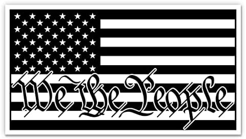 Biz İnsanlar Amerikan Bayrağı Sticker-3 laptop etiketi - Su Geçirmez Vinil Araba, Telefon, Su Şişesi-ABD Vatansever