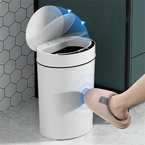 SAWQF Akıllı Sensör çöp tenekesi Mutfak Banyo Tuvalet çöp tenekesi En İyi Otomatik İndüksiyon Su Geçirmez Kapaklı