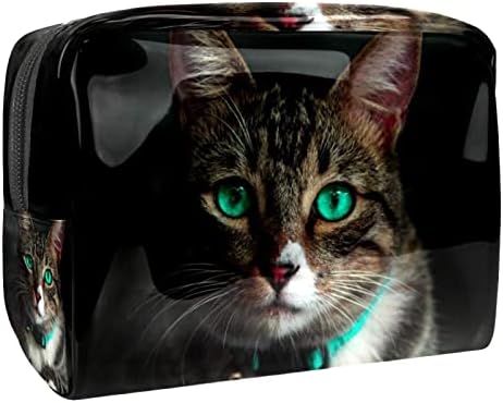 TBOUOBT Hediyeler Erkekler Kadınlar için Makyaj Çantaları makyaj çantası Küçük Kozmetik Çantaları, Pet Kedi Hayvan