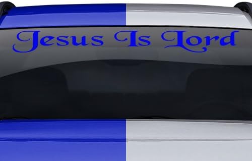 Yapışkan Kreasyonlar-İsa Rab'dir Ön Cam Çıkartma Vinil Grafik Arka Arka Cam Afiş Bagaj Kapağı Araba Kamyon SUV Van