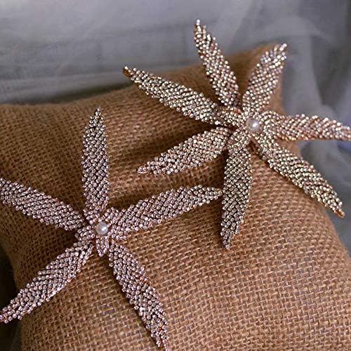 KLHHG Moda Denizyıldızı saç tokası Pimleri Büyük Deniz Yıldızı Tokalar Şapkalar Başlığı düğün takıları