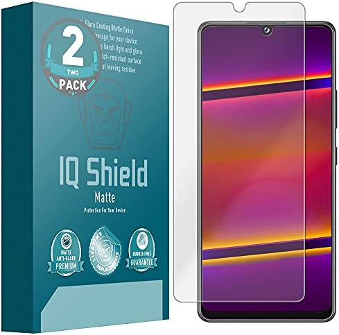 IQ Kalkanı Mat Ekran Koruyucu ile Uyumlu Samsung Galaxy A42 5G (2'li Paket) Parlama Önleyici Kabarcık Önleyici Film