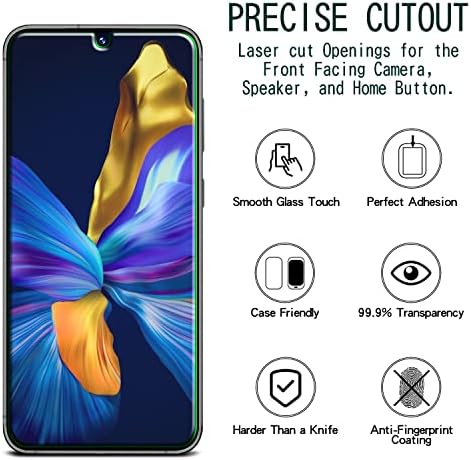 KAREEN 2-Pack Ekran Koruyucu için Samsung Galaxy S23 Artı 5G Temperli Cam [Destek Parmak İzi Kilidini] Anti Scratch,