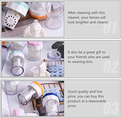Kontakt Lens Temizleyicileri Temizleme Makinesi: 5 adet Manuel Kontakt Lens Temizleme Aracı Yumuşak ve sert kontakt