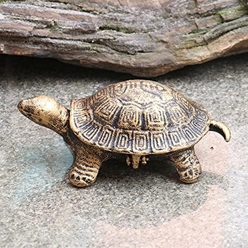 LJFLİ Küllük kapaklı Bronz Yaratıcı Nostalji Tüm dökme Demir Kaplumbağa Küllük Kişiselleştirilmiş Ev Dekorasyon Yatak